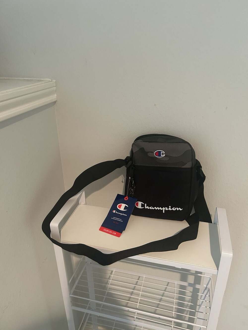 Champion Black Camo Crossbody Bag